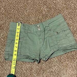 Women's Olive Cargo Shorts